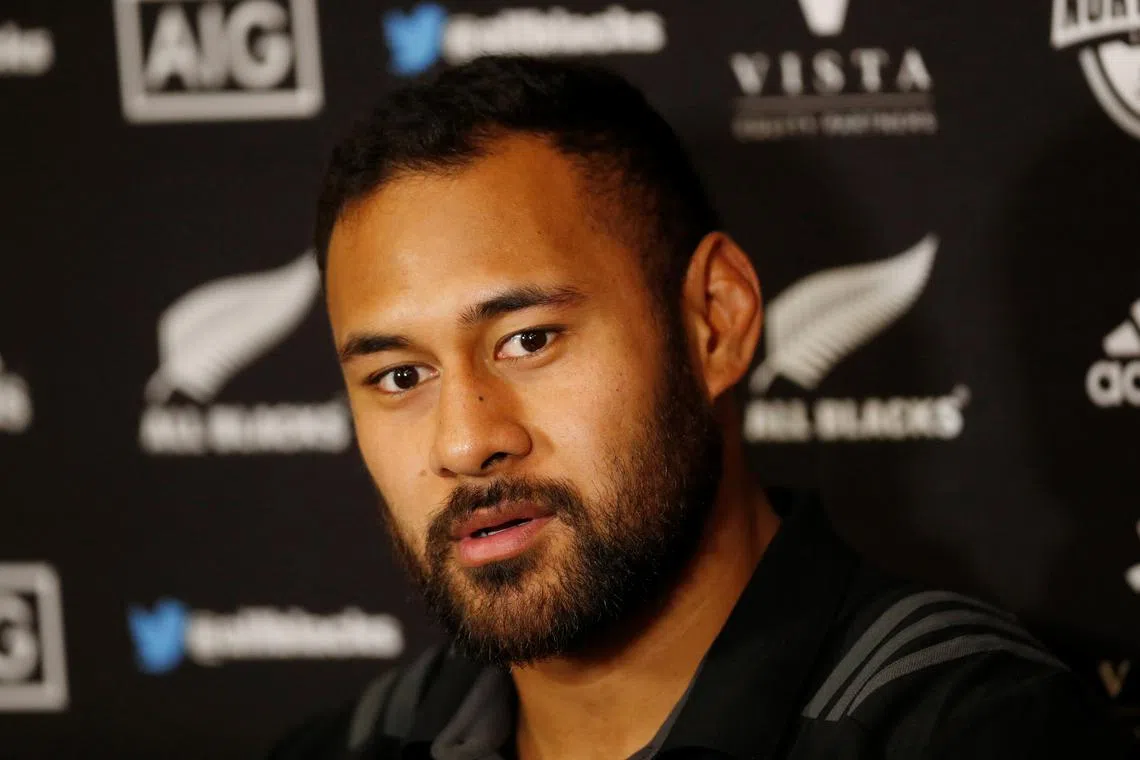 FILE PHOTO: Rugby Union - New Zealand Team Announcement Press Conference - Stadio Olimpico, Rome, Italy - November 22, 2018   New Zealand's Patrick Tuipulotu during the press conference   REUTERS/Alessandro Bianchi/File Photo
