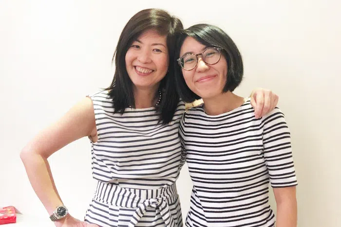 yuslina abdul aziz stands alongside her former central narcotics bureau director gillian ong who continues to serve as her mentor