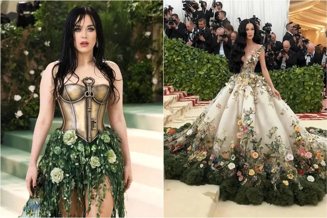 Katy Perry posted AI-generated fake images of herself pretending to attend the Met Gala in New York.