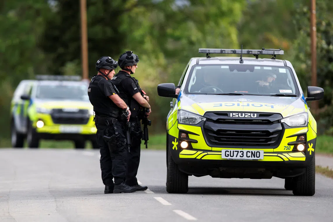 UK police release five men on bail after airbase incident