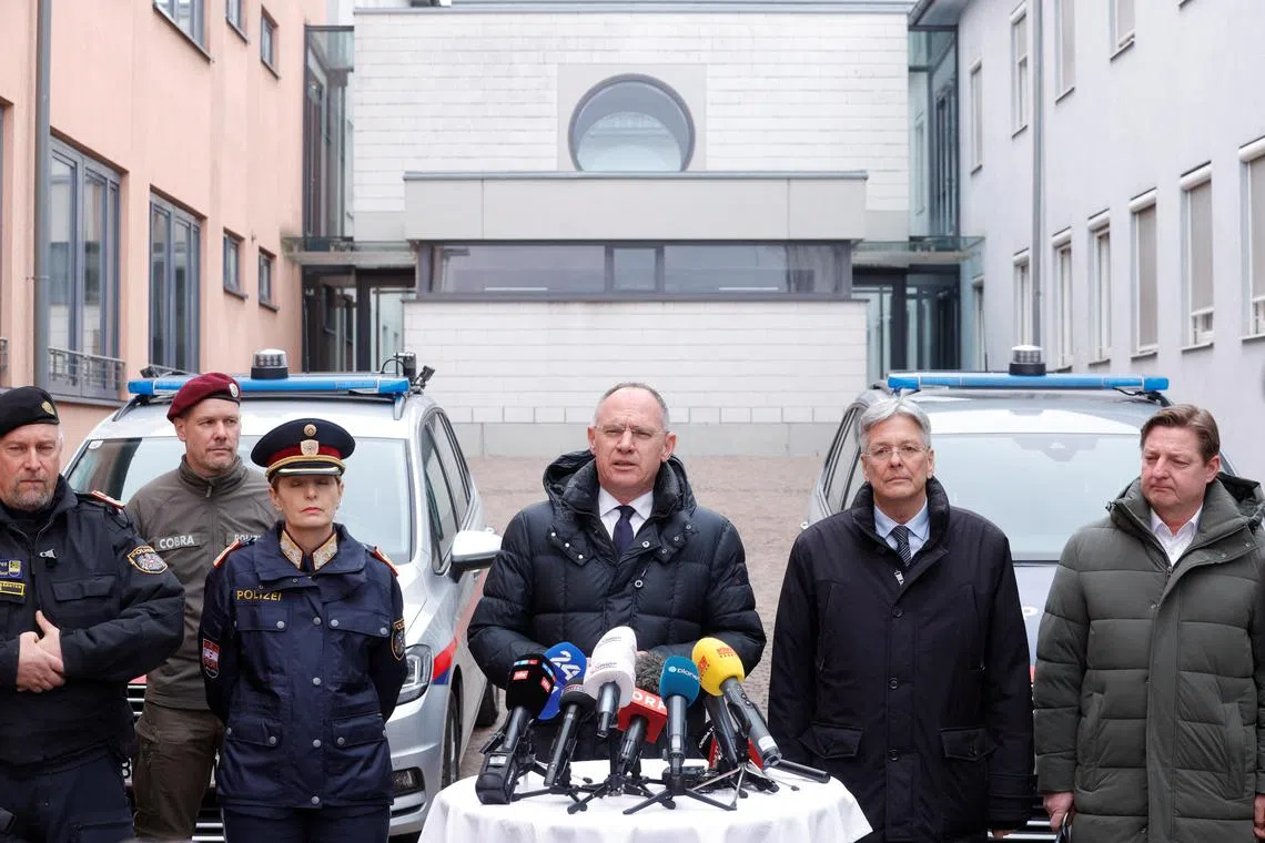 Austrian Interior Minister Gerhard Karner said the stabbing on Feb 15 was an "Islamic attack".