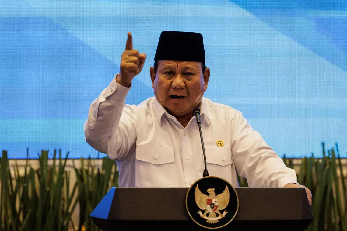 Indonesia’s President Prabowo Subianto has been causing unease with his populist spending measures and plans to dilute the central bank’s independence.