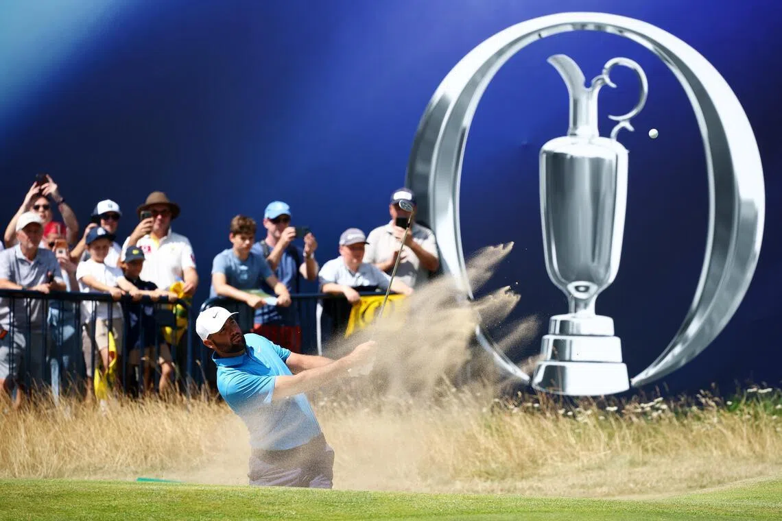 Golf - The 154th Open Championship - Royal Birkdale Golf Club, Southport, Britain - July 13, 2026
Scottie Scheffler of the U.S. during practice REUTERS/Phil Noble