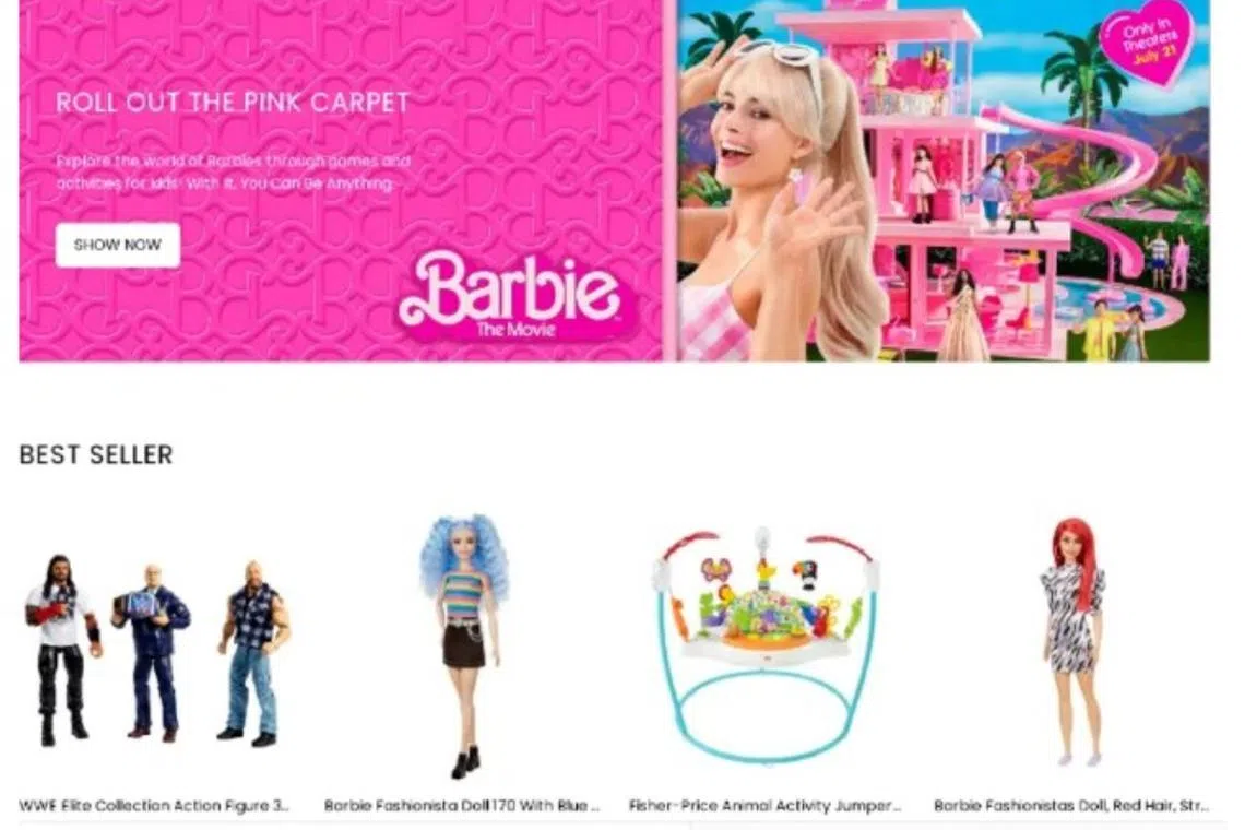 One of the sites flagged by online security firm Kaspersky is selling purported limited edition Margo Robbie Barbie dolls. 