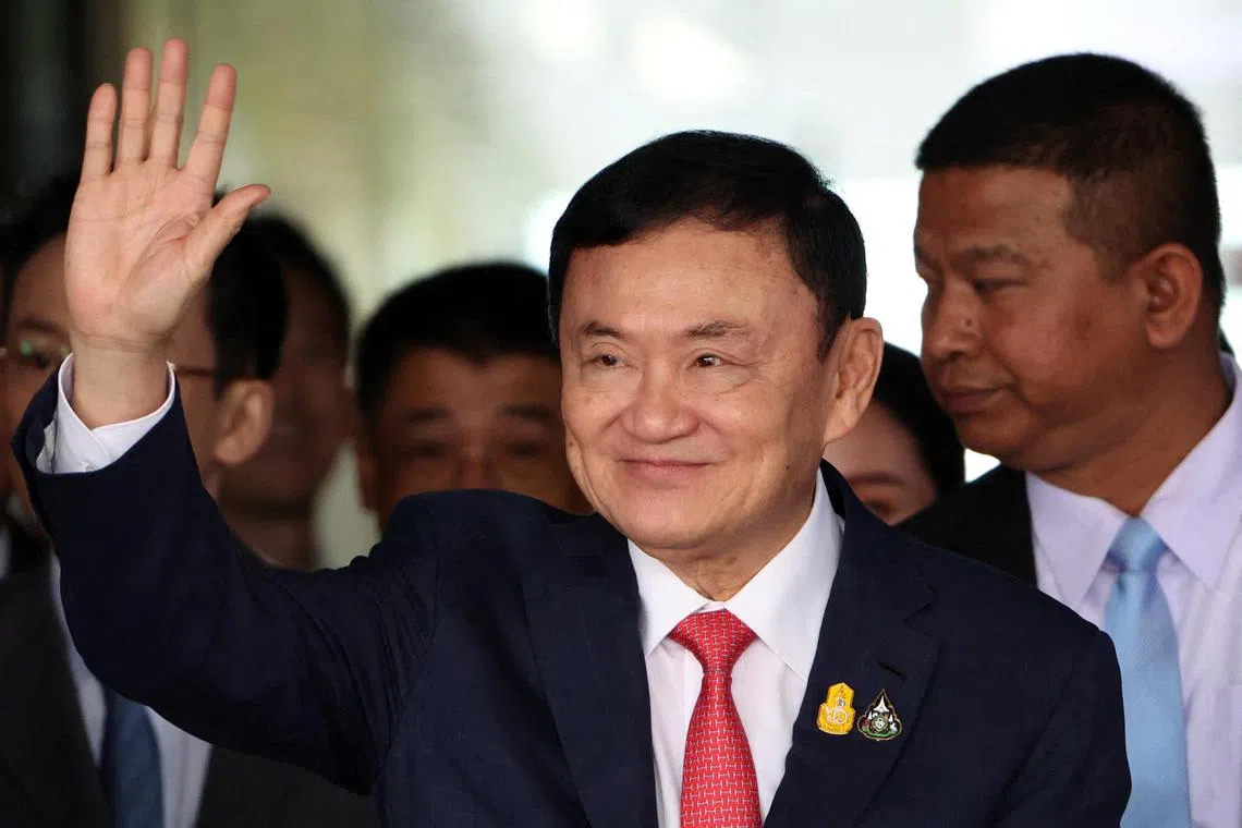The status of the health of 74-year-old Thaksin Shinawatra was not immediately clear.