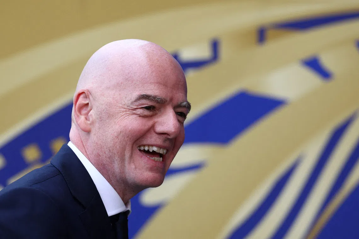 Media reports said FIFA president Gianni Infantino had told member associations they will each receive US$40 million if they back the plan and sign up by Sept 19.