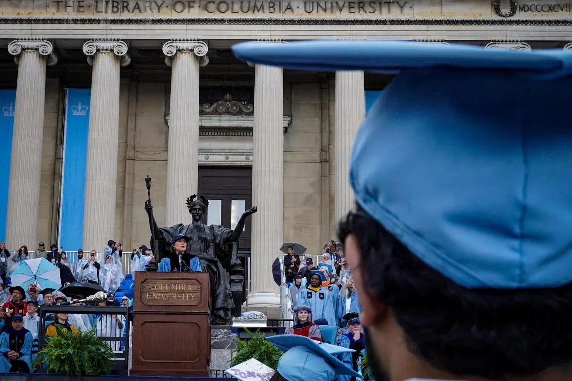 Ms Shipman managed to finish her remarks, which focused on the importance of democracy, and went on to officiate the ceremony.