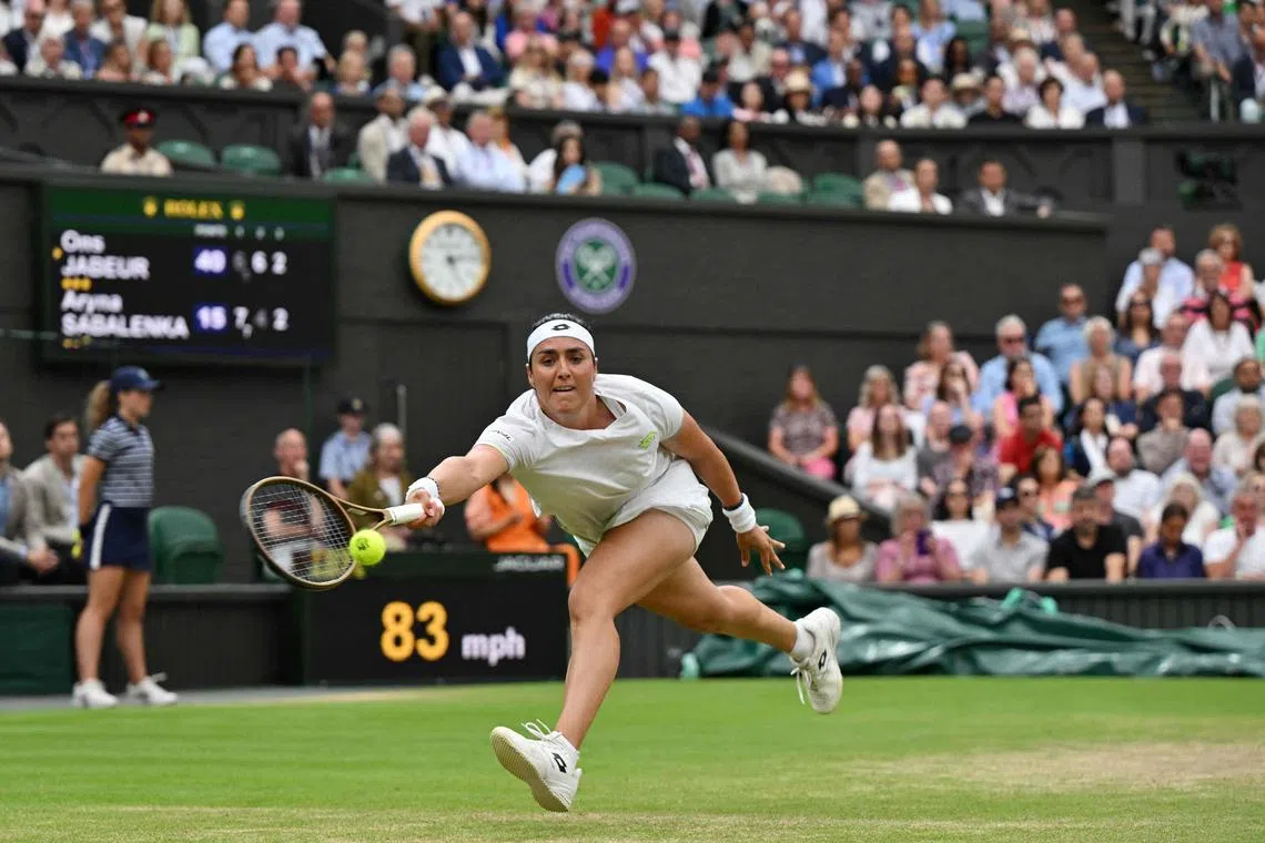 Ons Jabeur of Tunisia is hoping to make history by becoming the first African or Arab woman to win a Grand Slam singles title when she takes on the Czech Republic's Marketa Vondrousova in the Wimbledon final on Saturday.
