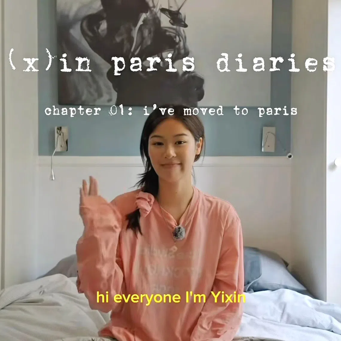 Singaporean actress-model Chen Yixin announced on Sept 8 that she has relocated to Paris.