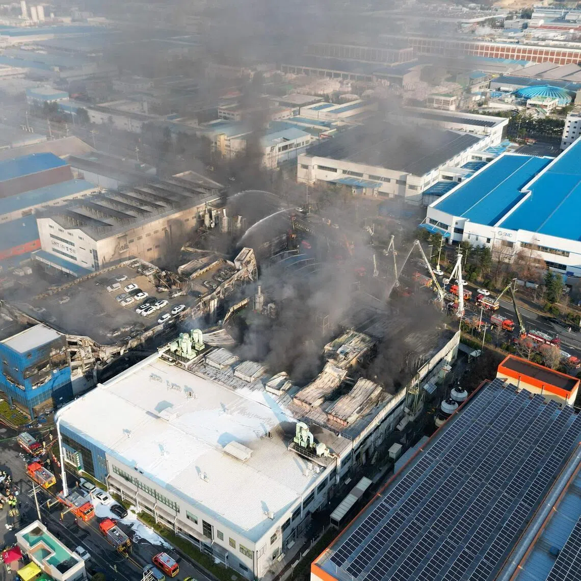 Unauthorised structures, which include a mezzanine rest area on the second floor where nine victims were found together, may be a factor behind the fire's explosive growth.