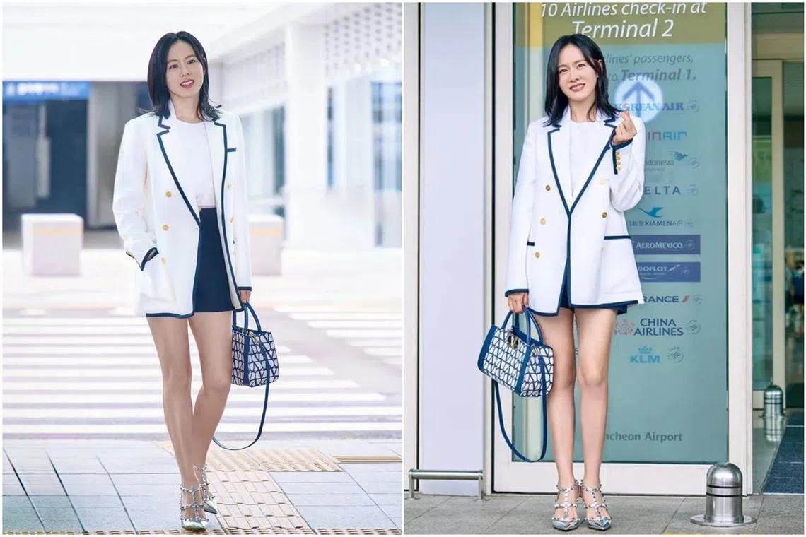 Son Ye-jin's agency posted on Instagram two photos of the K-drama darling at South Korea’s Incheon International Airport.