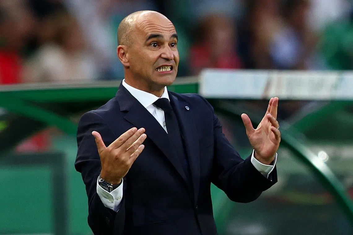 FILE PHOTO: Soccer Football - International Friendly - Portugal v Finland - Estadio Jose Alvalade, Lisbon, Portugal - June 4, 2024 Portugal coach Roberto Martinez reacts REUTERS/Pedro Nunes