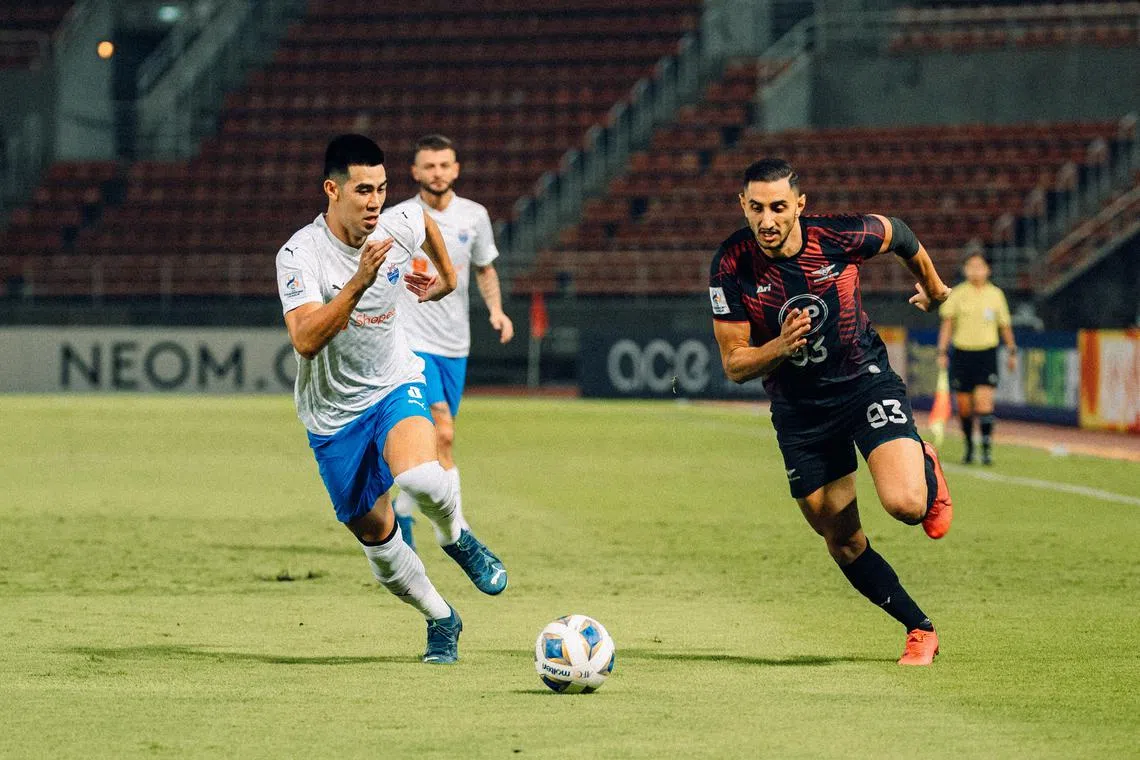 The Lion City Sailors in action against Bangkok United on Nov 29, 2023, in their last Asian Champions League campaign 



Credit: Lion City Sailors