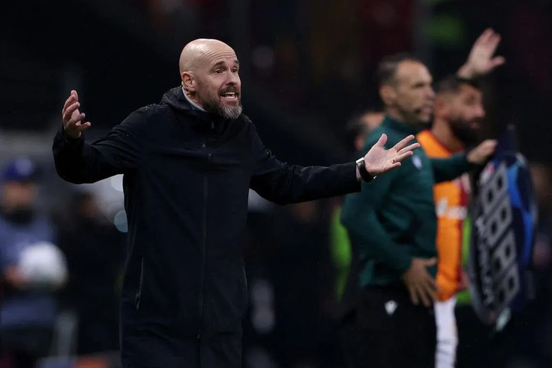 Soccer Football - Champions League - Group A - Galatasaray v Manchester United - RAMS Park, Istanbul, Turkey - November 29, 2023 Manchester United manager Erik ten Hag REUTERS/Umit Bektas