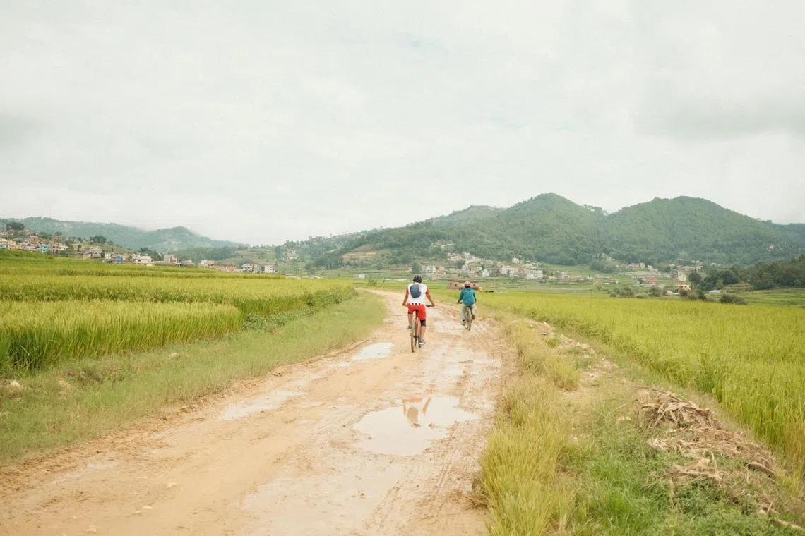 A leisurely morning cycling tour around Panauti takes visitors through scenic fields in a lesser-known part of Nepal.