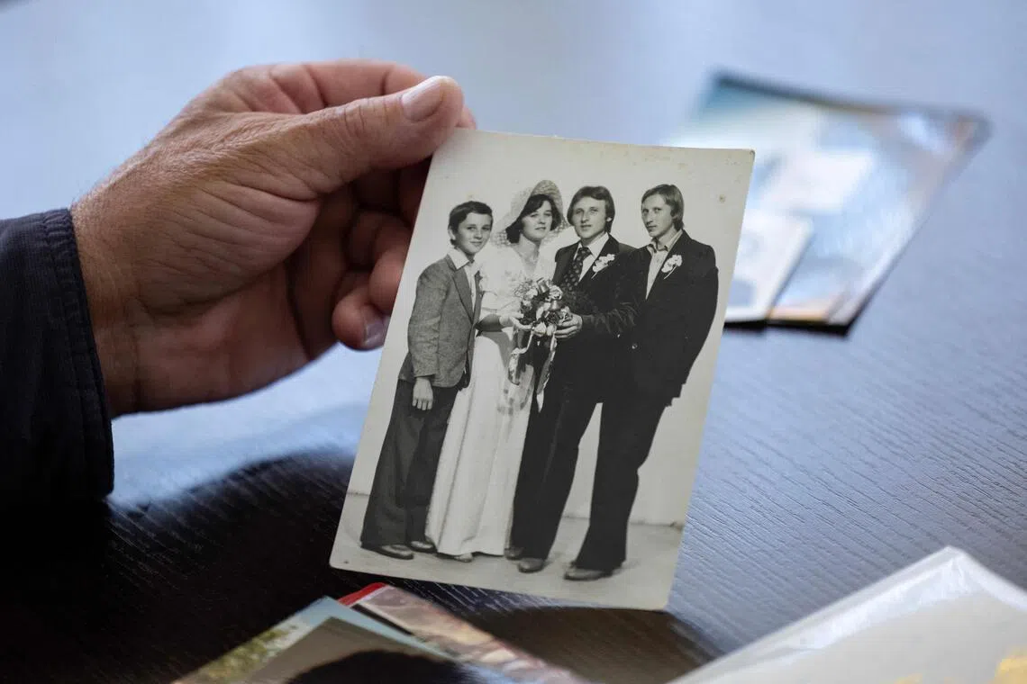 Months after fighting had ended, the Pievac family was walking along a path when a falling branch triggered a blast that killed Mr Juraj Pievac’s brother, fatally wounded his wife and disabled him for life.