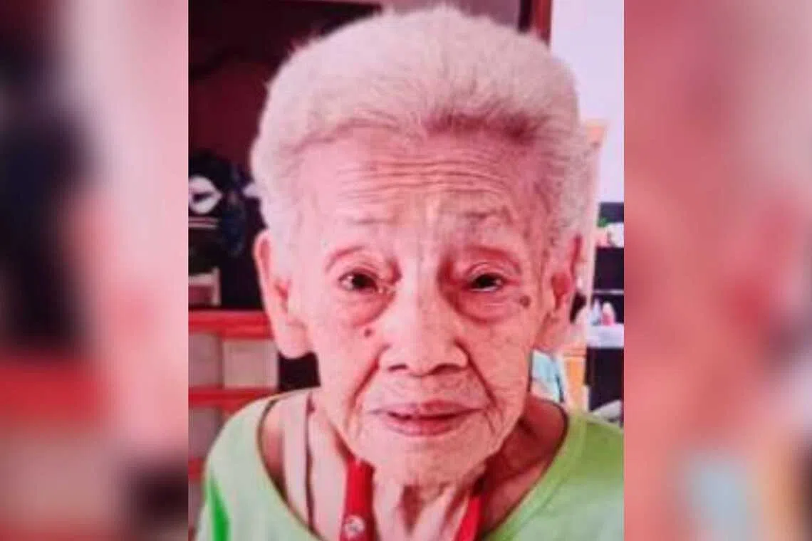 Madam Tan Mui Sian, 90, was last seen at Block 538 Woodlands Drive 16 on Nov 2.