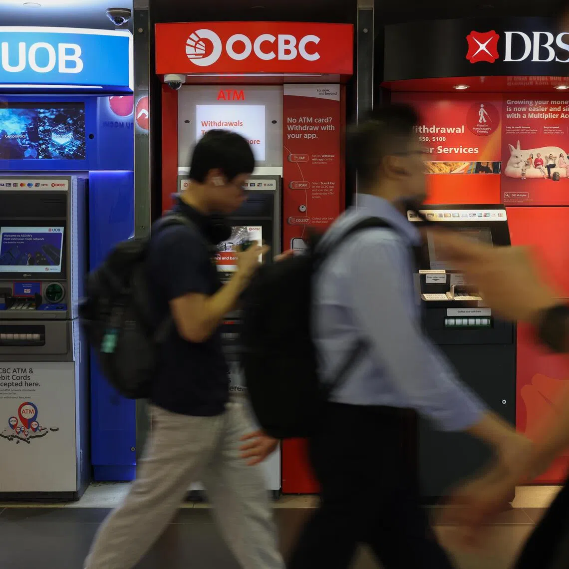 UOB shares rose 1.25 per cent over the week to $41.78 while DBS closed 0.18 per cent lower at $76.86 and OCBC was down 0.7 per cent to $31.38.
