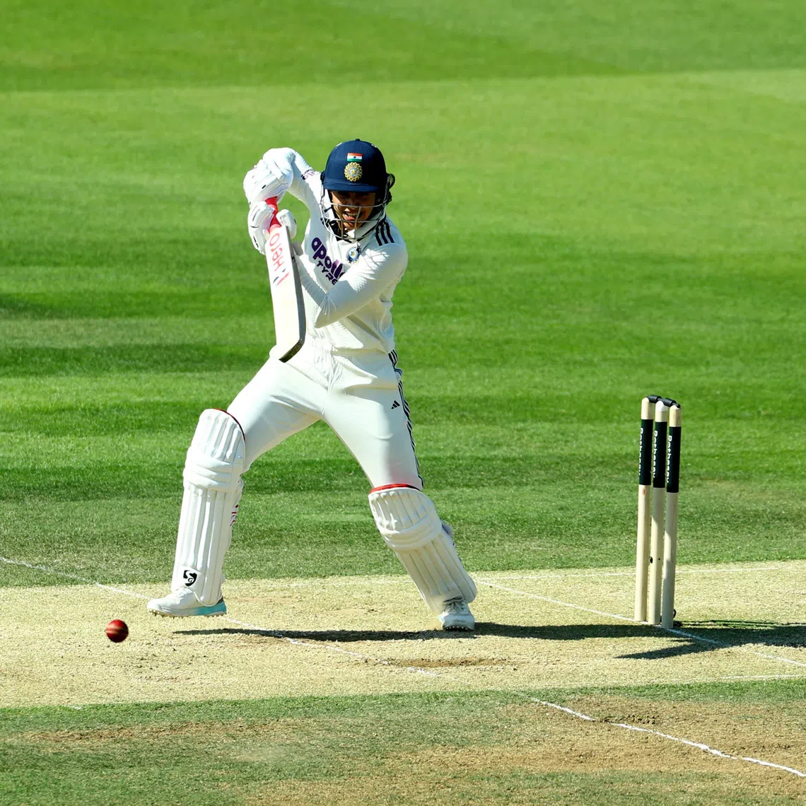 Cricket - Women's Test Match - England v India - Lord's Cricket Ground, London, Britain - July 11, 2026 India's Smriti Mandhana in action Action Images via Reuters/Peter Cziborra