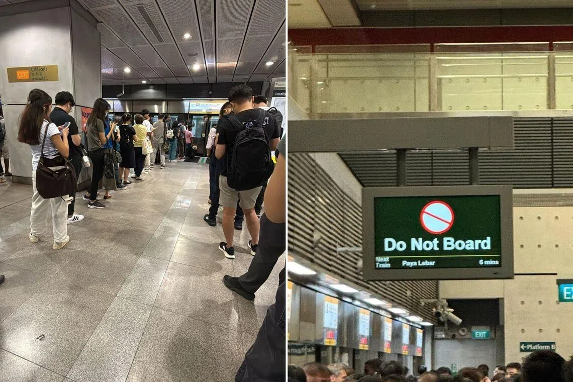 MRT delay on Circle Line between Bishan and Buona Vista stations during ...