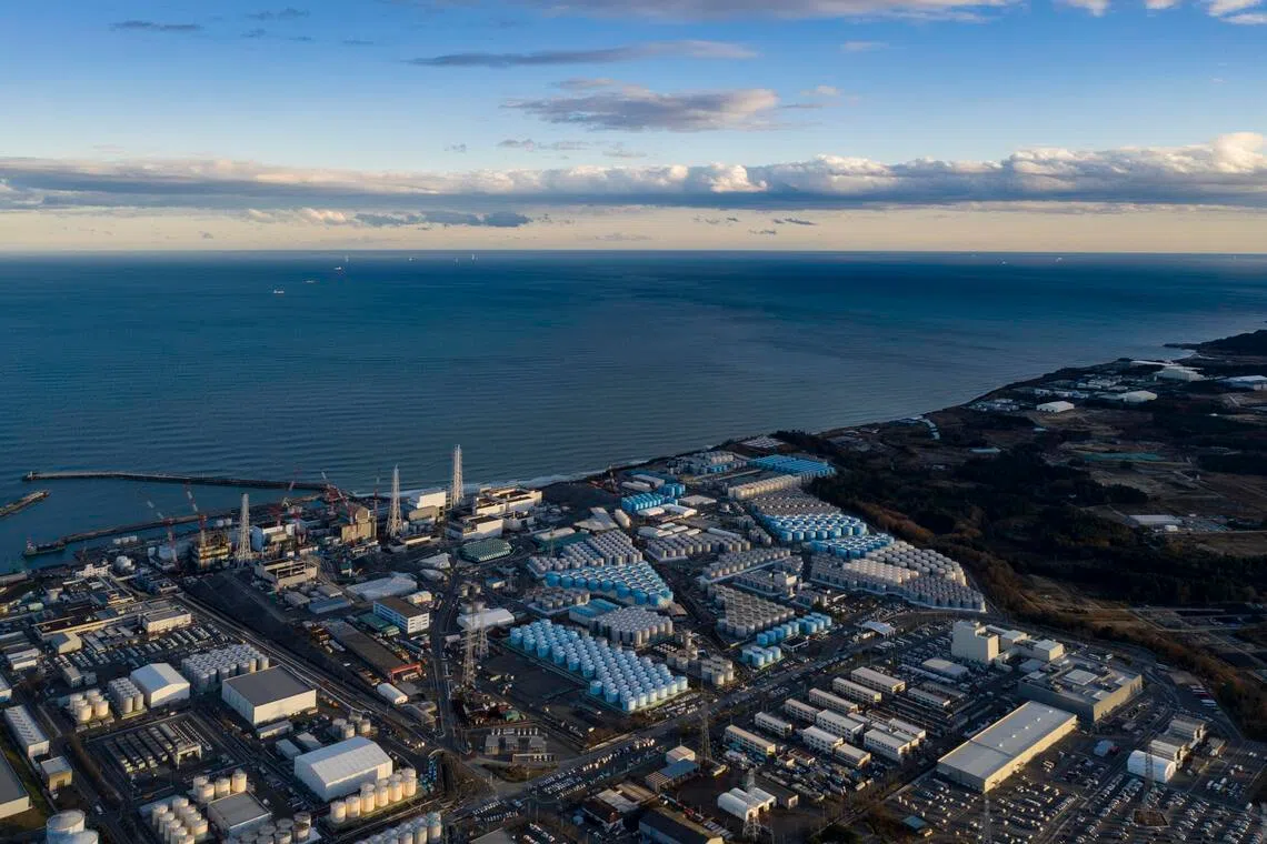 An aerial view of the Fukushima Daiichi nuclear power plant in Okuma, Fukushima Prefecture, Japan, in 2019. An earthquake and tsunami triggered a triple meltdown 15 years ago, scaring many governments off nuclear energy.