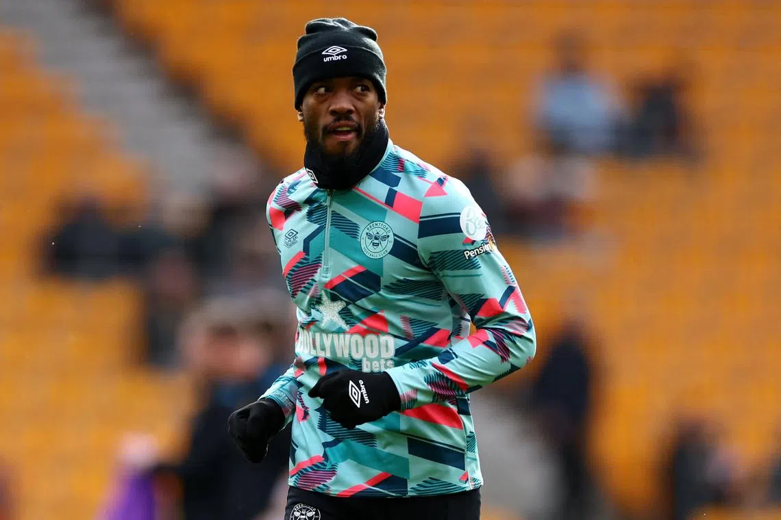 FILE PHOTO: Soccer Football - Premier League - Wolverhampton Wanderers v Brentford - Molineux Stadium, Wolverhampton, Britain - February 10, 2024 Brentford's Ivan Toney during the warm up before the match Action Images via Reuters/Andrew Boyers/File Photo