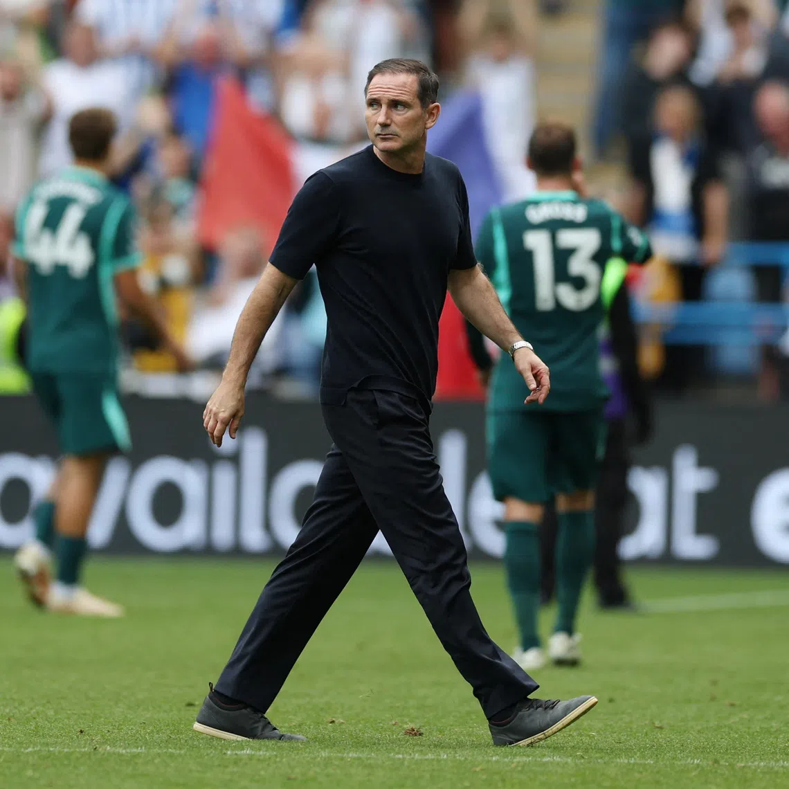 Soccer Football - Premier League - Coventry City v Brighton & Hove Albion - Coventry Building Society Arena, Coventry, Britain - September 13, 2026 Coventry City manager Frank Lampard looks dejected after the match Action Images via Reuters/Paul Childs