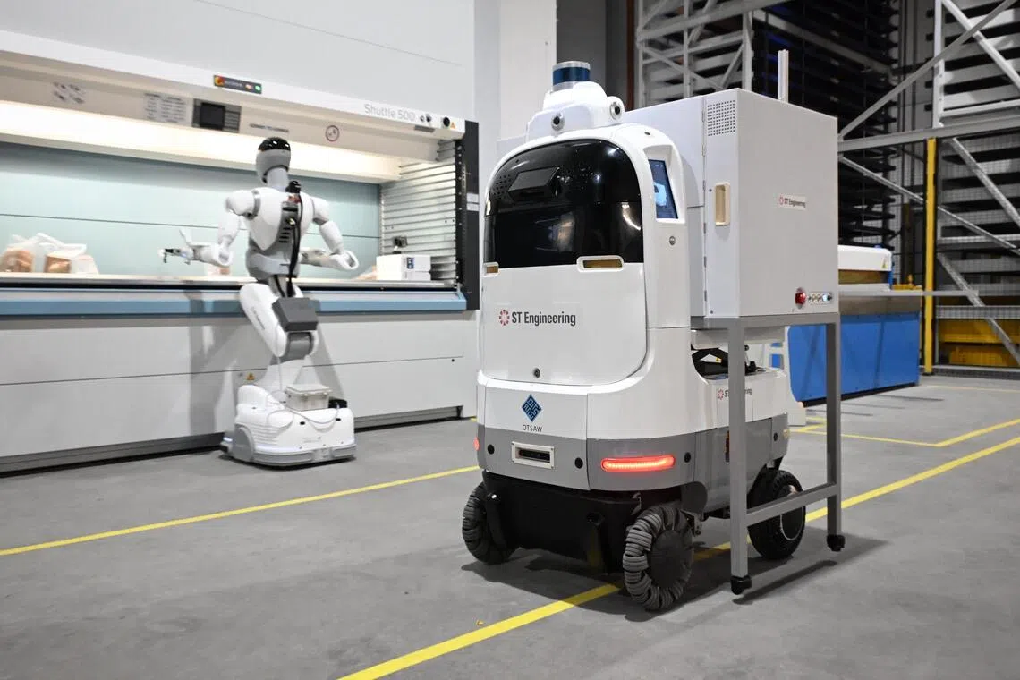 ST Engineering’s Changi Creek facility will tap innovative technology like humanoid robots, drones and 3D printing, which are expected to ease work processes and boost productivity.