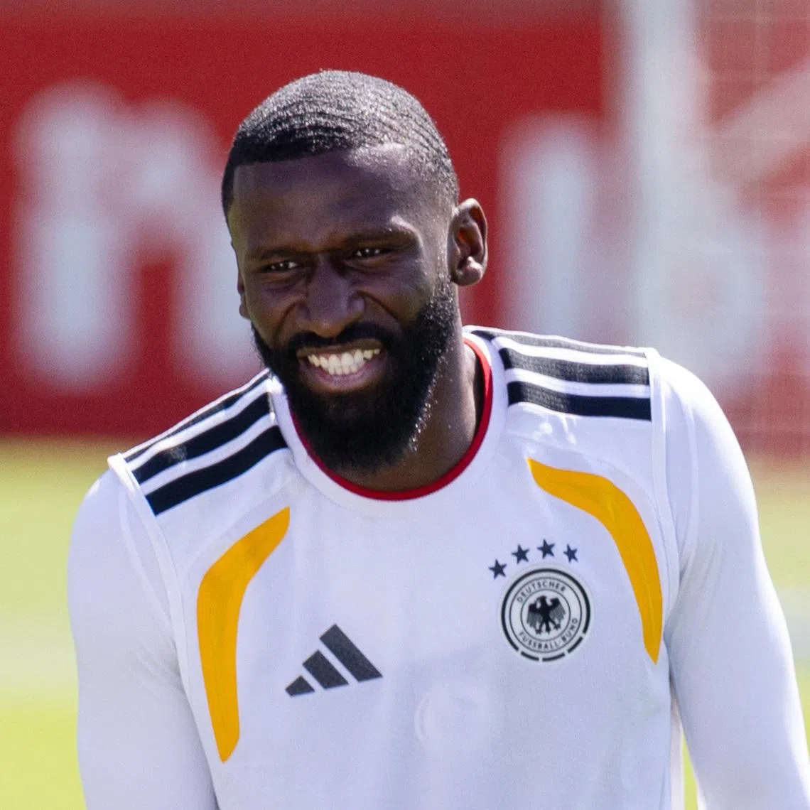 Soccer Football - FIFA World Cup 2026 - Germany Training - Wake Forest University, Winston-Salem, North Carolina, U.S. - June 24, 2026 Germany's Antonio Rudiger during training IMAGN IMAGES via Reuters/Scott Kinser
