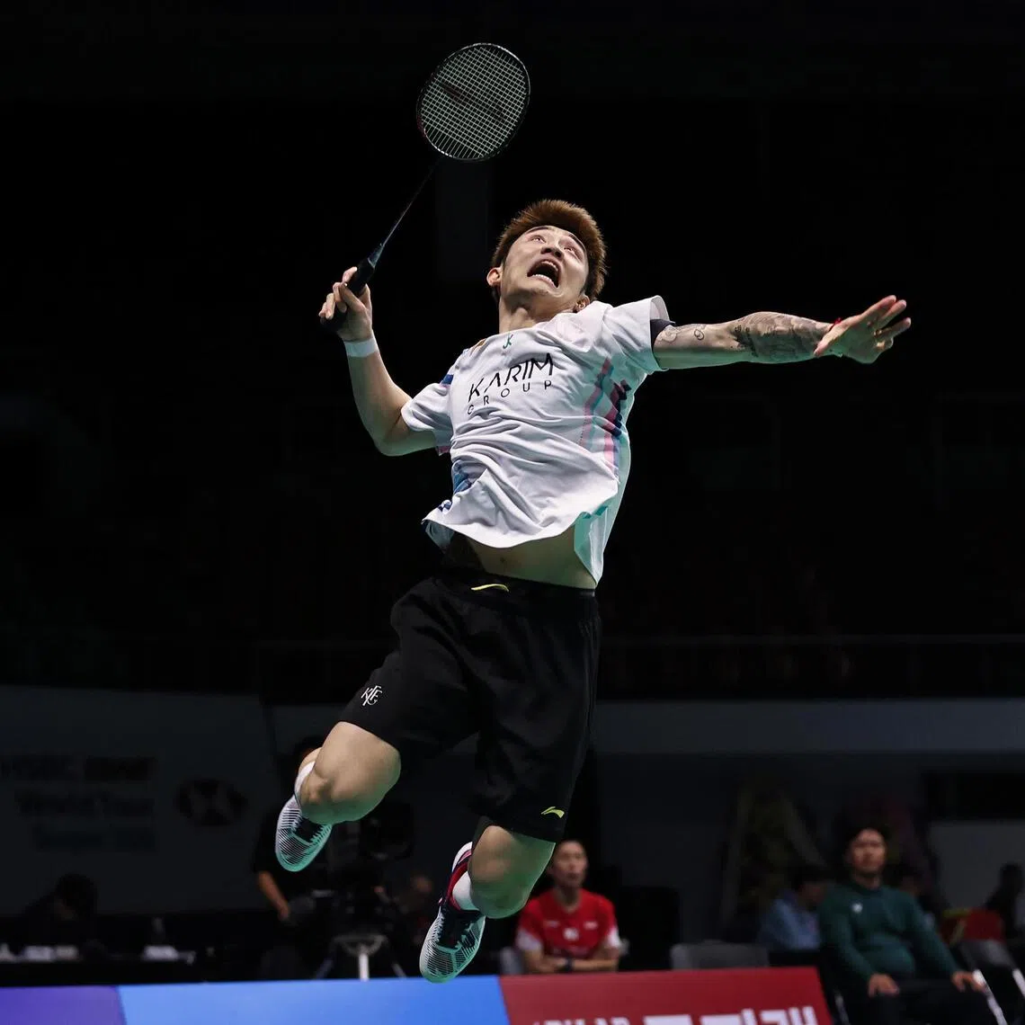 Singapore's Jason Teh (above) beat Japan's Shogo Ogawa on Nov 8 to advance to the Korea Masters men's singles final.