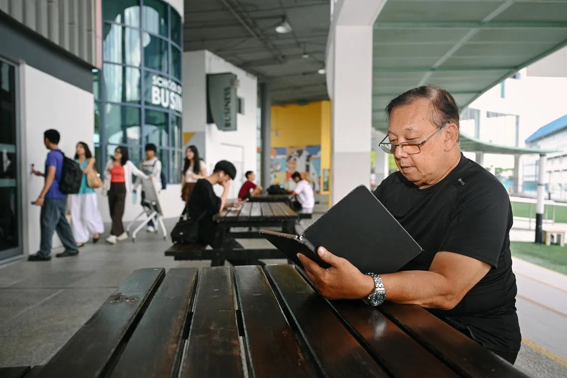 Anthony Png at Temasek Polytechnic, where he is pursuing his second diploma.