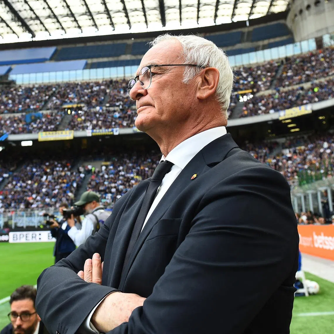 FILE PHOTO: Soccer Football - Serie A - Inter Milan v AS Roma - San Siro, Milan, Italy - April 27, 2025 AS Roma coach Claudio Ranieri REUTERS/Massimo Pinca/File Photo