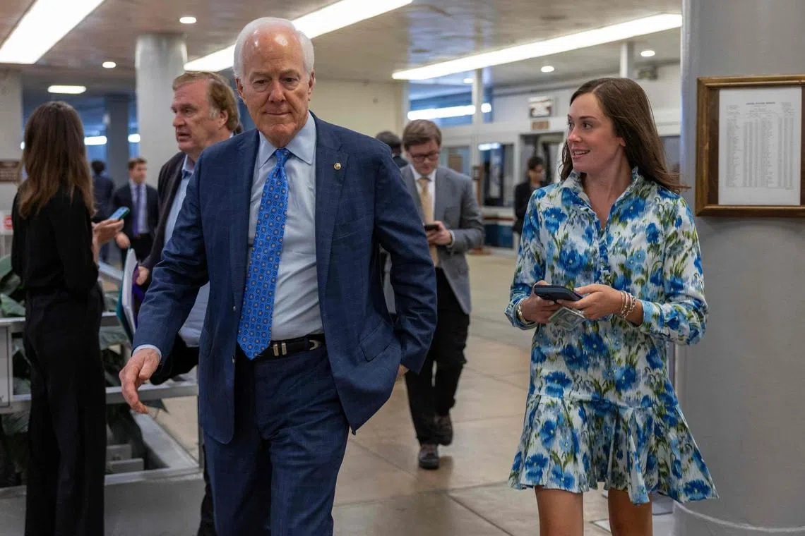Senator  John Cornyn of Texas, who is one of three men seeking to become the Republicans' leader in the Senate, called it "unacceptable" for Senate Democrats to blockade Trump’s cabinet appointments.