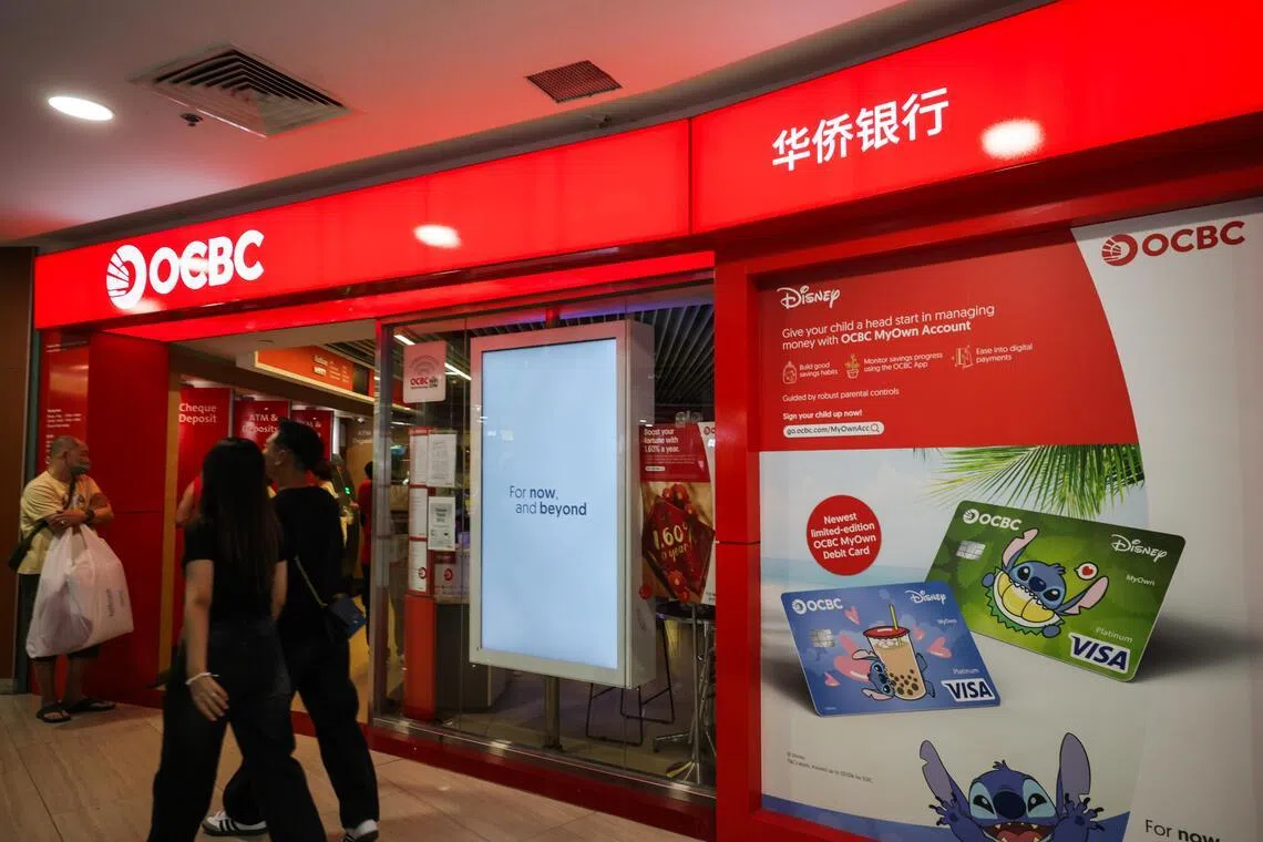 OCBC saw record non-interest income, led by strong growth in wealth management.