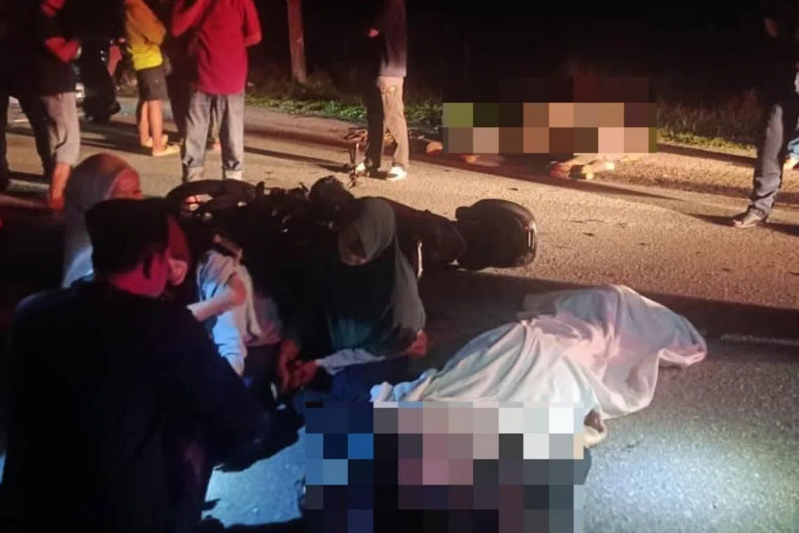 The victim was heading to Singapore when the incident took place at Jalan Sungai Tiram at around 3.40am on June 25.