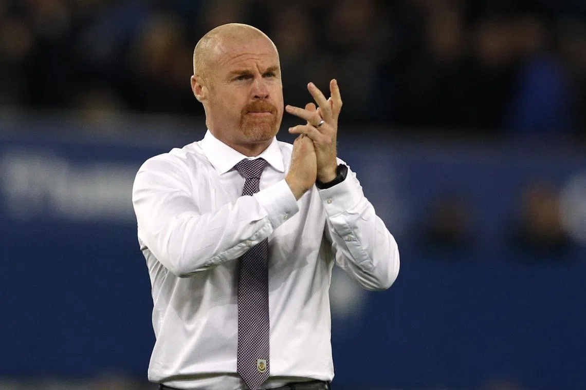 Sean Dyche was sacked by Burnley last April before the club's relegation from the Premier League.