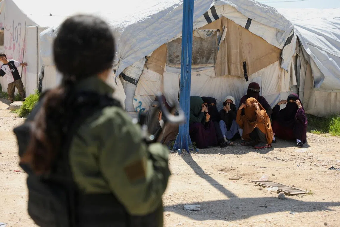 Syrian Kurdish forces control the Roj camp, where relatives of suspected foreign jihadists including Westerners have been held for years.