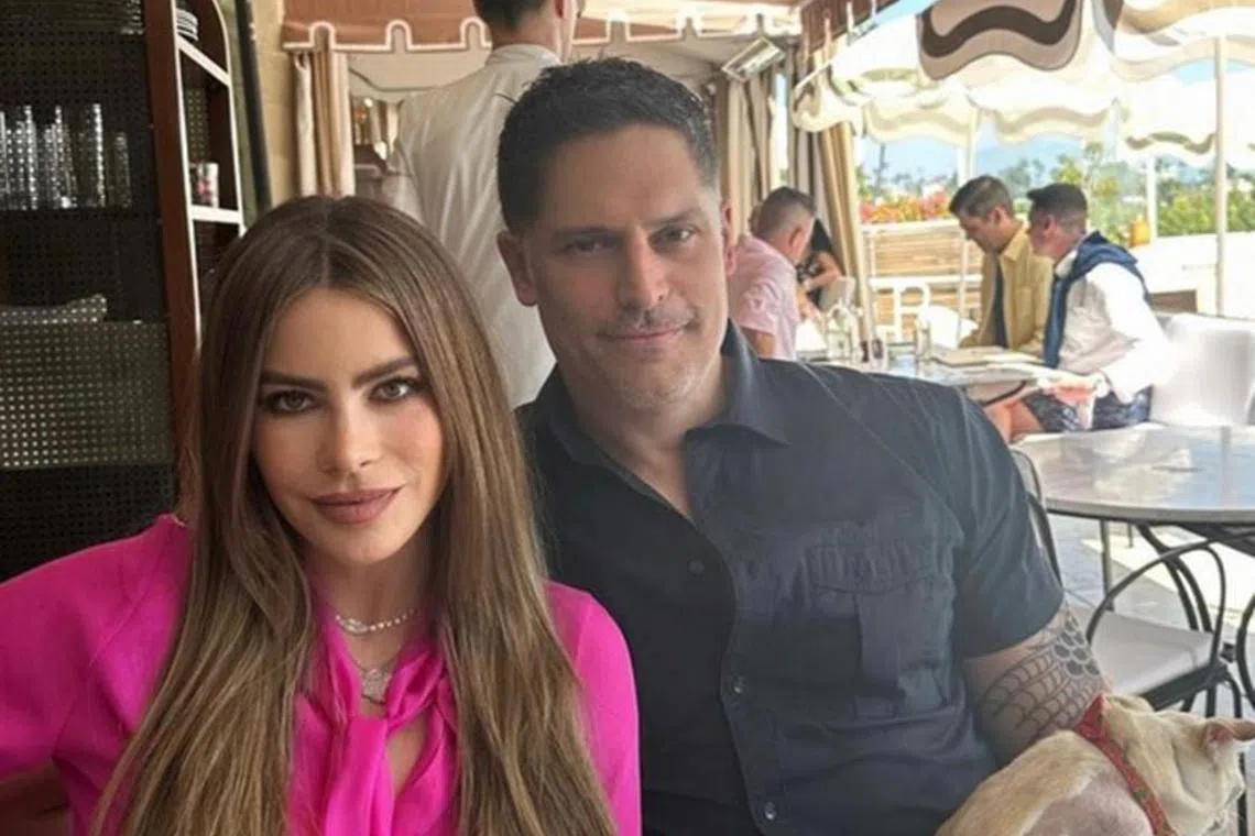 Sofia Vergara and Joe Manganiello in a photo posted on social media on April 10, 2023.