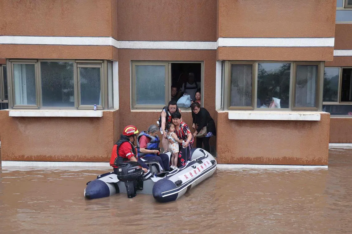 Flood waters could take up to a month to recede in Hebei province, where Zhuozhou is the hardest hit city.