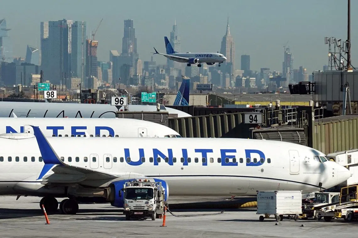 United said it was cancelling 35 more flights a day - or about 10 per cent - at its Newark hub.