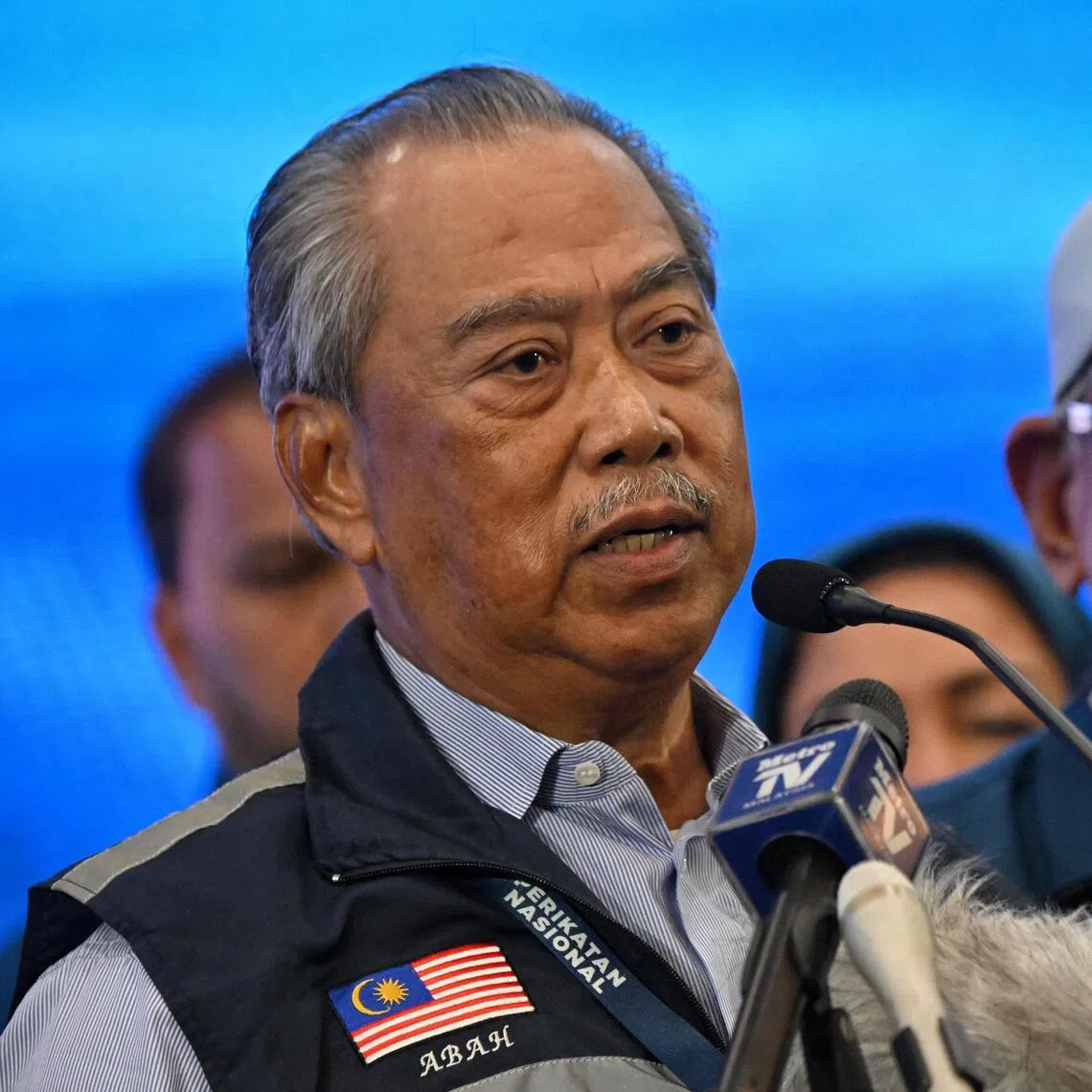 Perikatan Nasional (PN) chairman Muhyiddin Yassin (left) may see his post challenged by PAS president Abdul Hadi Awang.