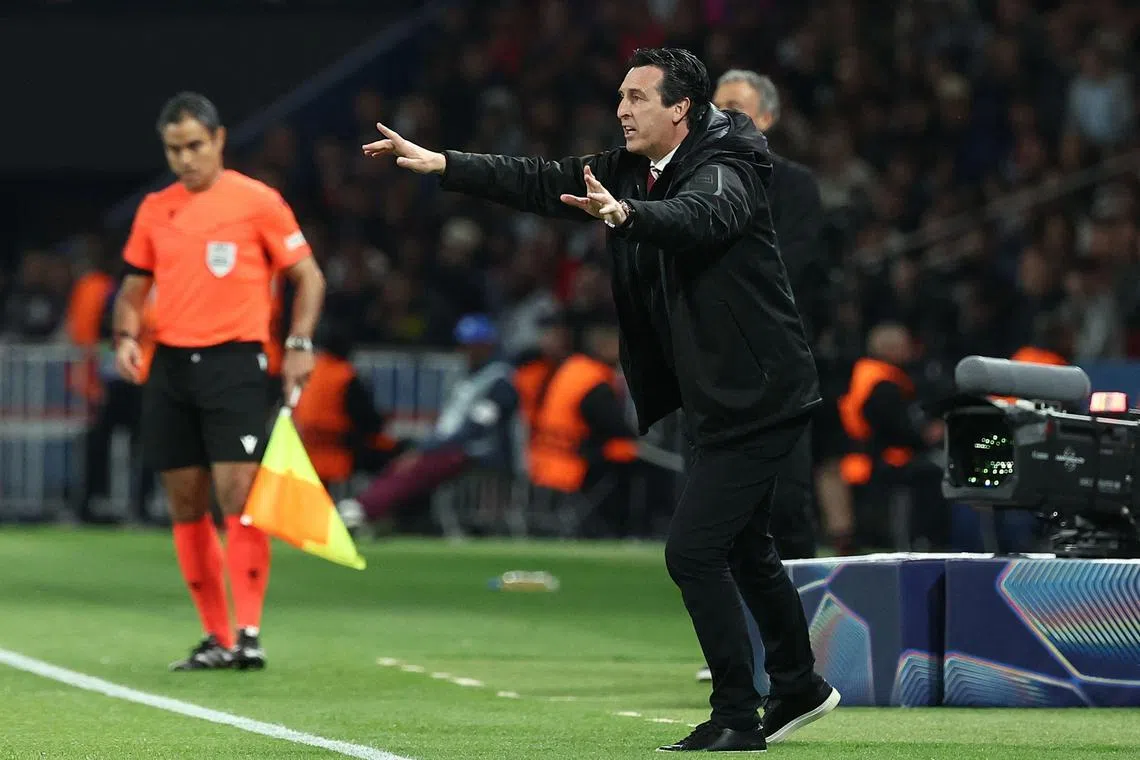 Aston Villa manager Unai Emery is aiming for a stunning Champions League comeback when they face Paris Saint-Germain 3-1 down.