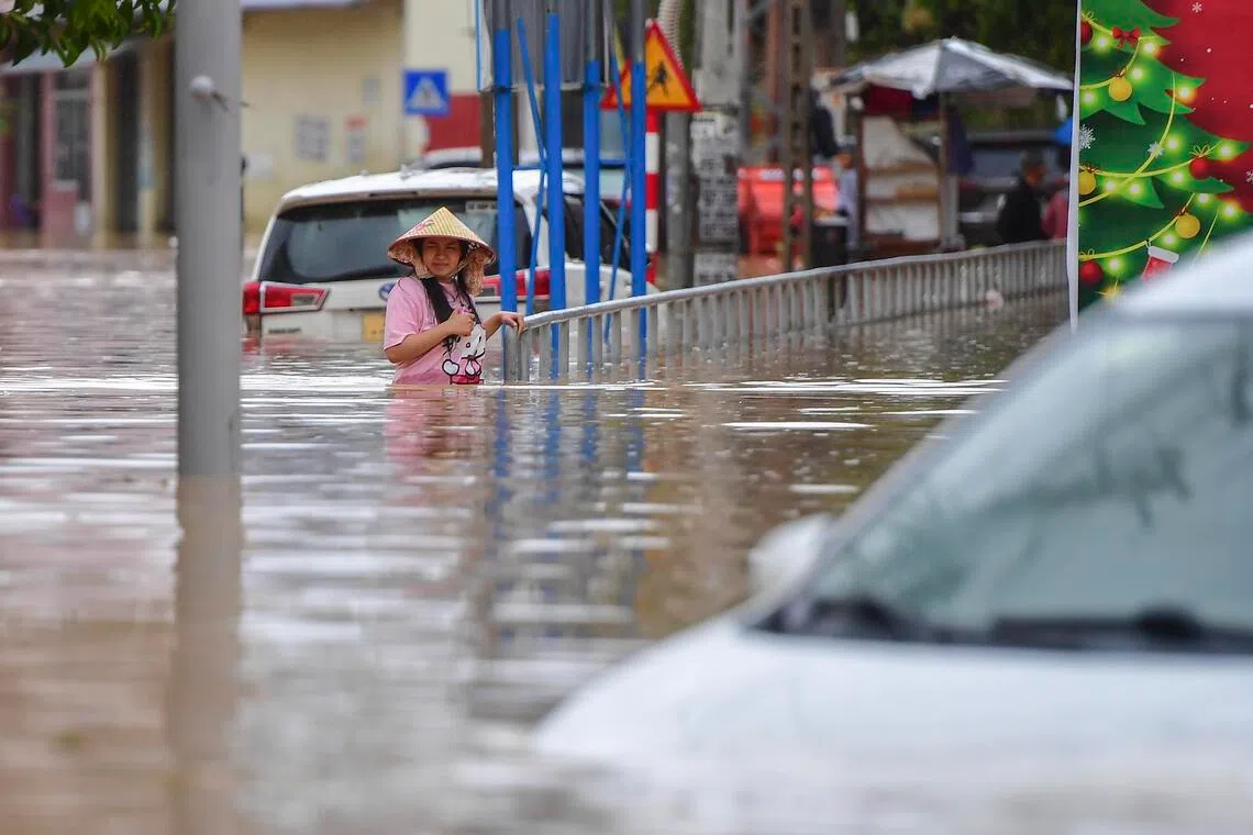 Heavy rains have lashed Vietnam’s middle belt in recent weeks, flooding historic sites and popular holiday destinations.