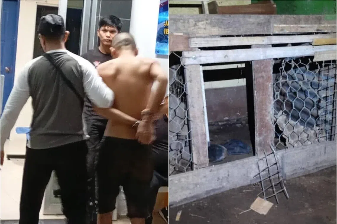 Muhammad Safwan Shahir Jasuf Abdullah was hiding in a chicken coop at a government quarters close to the old Keningau hospital that was about 100km away from the court.