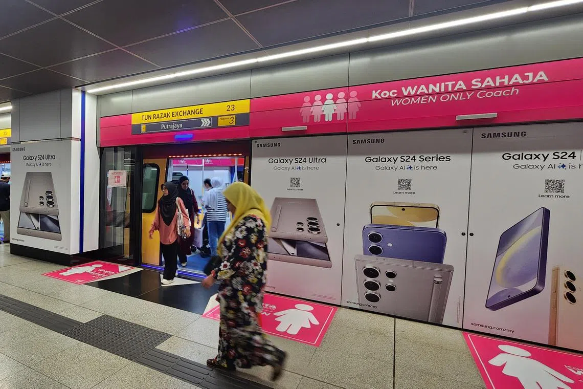 Malaysia's plan to roll out more women-only coaches on its MRT lines, in efforts to curb sexual harassment, is welcomed by riders of both genders.