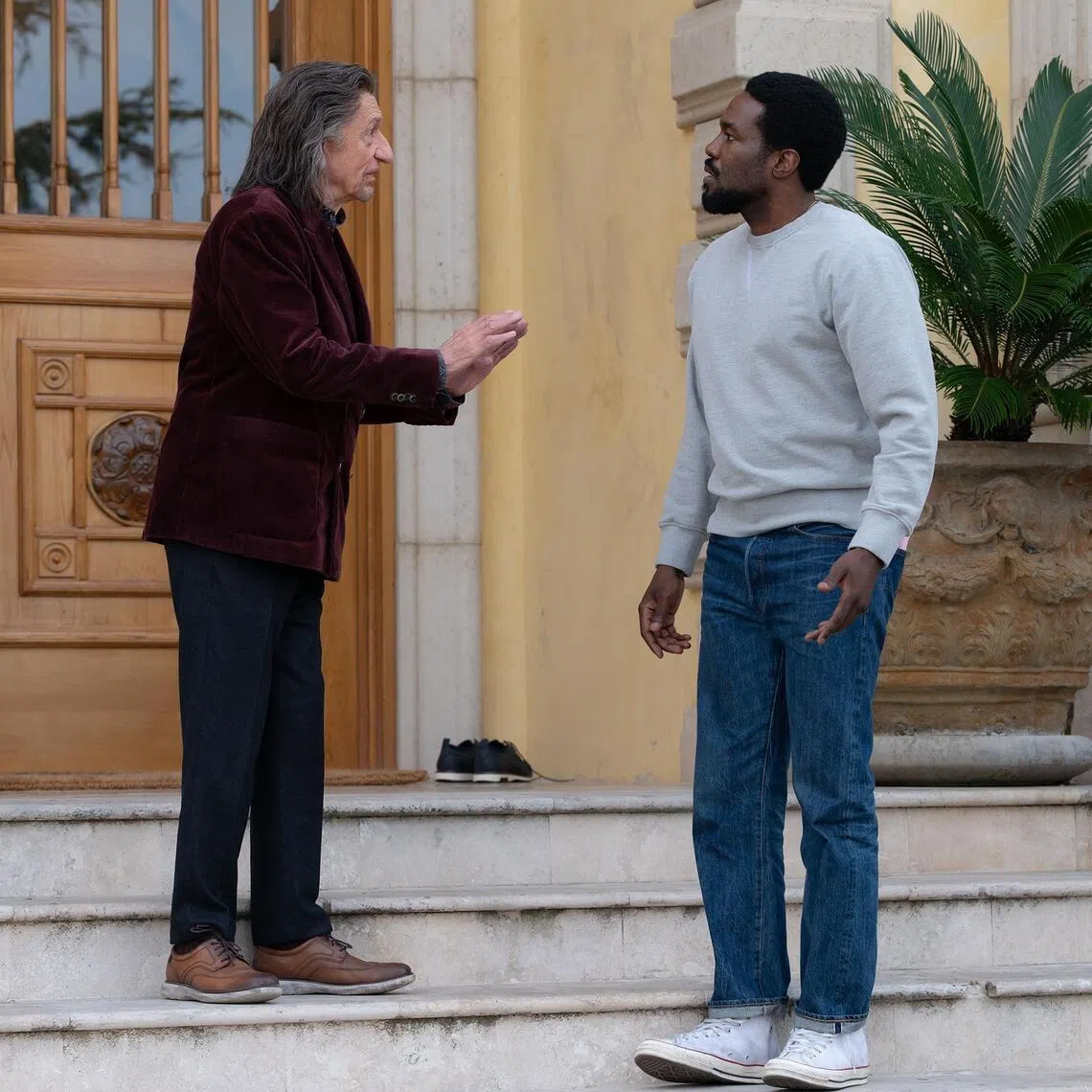 jopicks05 - Ben Kingsley (left) and Yahya Abdul-Mateen II in Wonder Man.

Source/copyright: Disney+