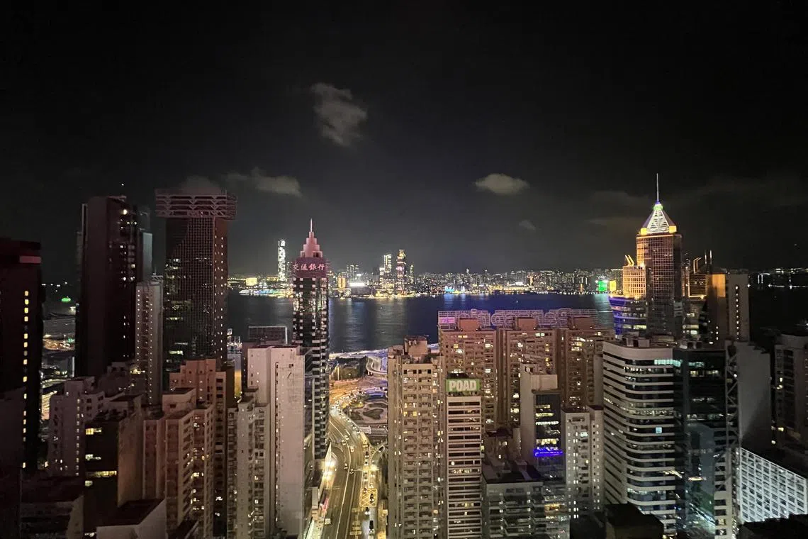 mfchange - A generic shot of the Hong Kong skyline on Nov 15, 2023.
