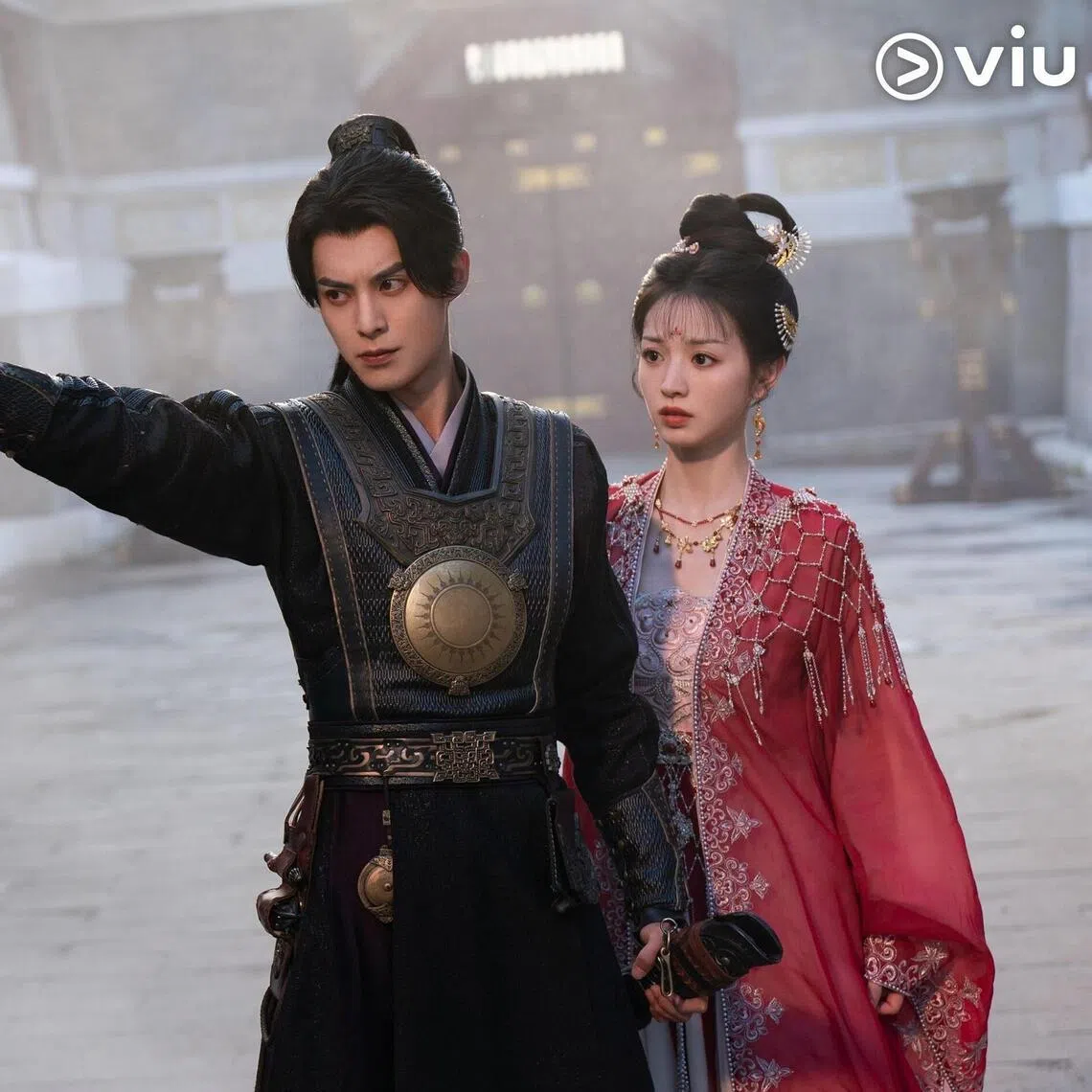 jspicks30 - Dylan Wang (left) and Tian Xiwei in Chinese drama Guardians Of The Dafeng PHOTO: VIU SINGAPORE