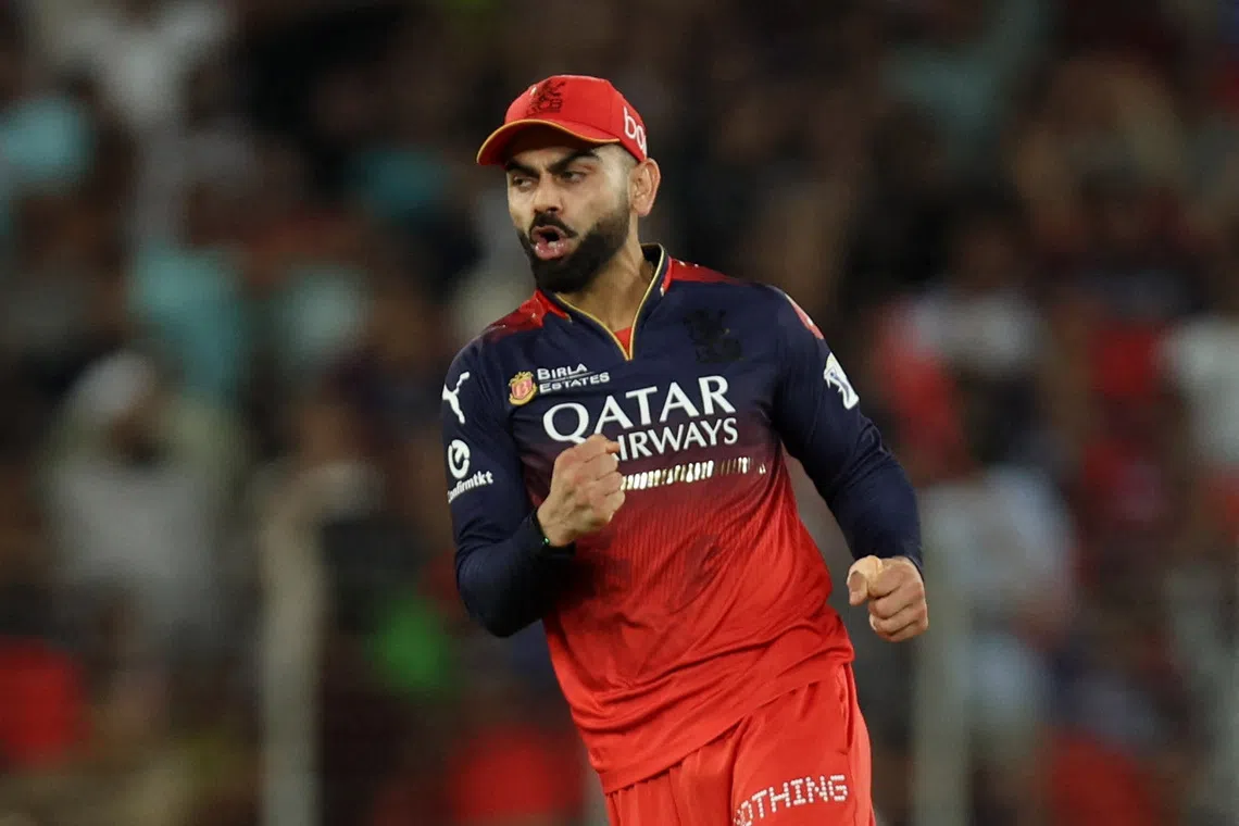 Cricket - Indian Premier League - IPL - Final - Royal Challengers Bengaluru v Punjab Kings - Narendra Modi Stadium, Ahmedabad, India - June 3, 2025 Royal Challengers Bengaluru's Virat Kohli celebrates the wicket of Punjab Kings' Shreyas Iyer REUTERS/Amit Dave
