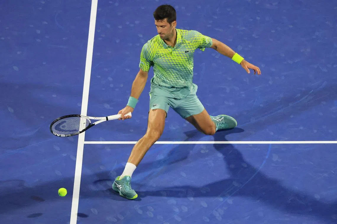 Serbia's Novak Djokovic, pictured at the Dubai Championship in March, has withdrawn from the Indian Wells tournament.